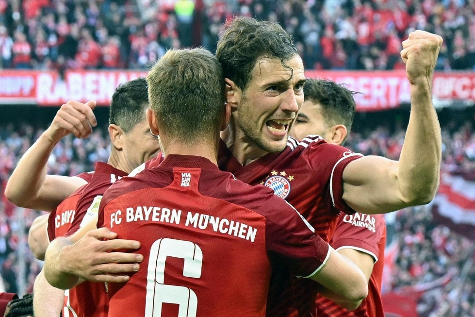  Robert Lewandowski laukoi Bayernin 2–0-johtoon. Lehtikuva/AFP