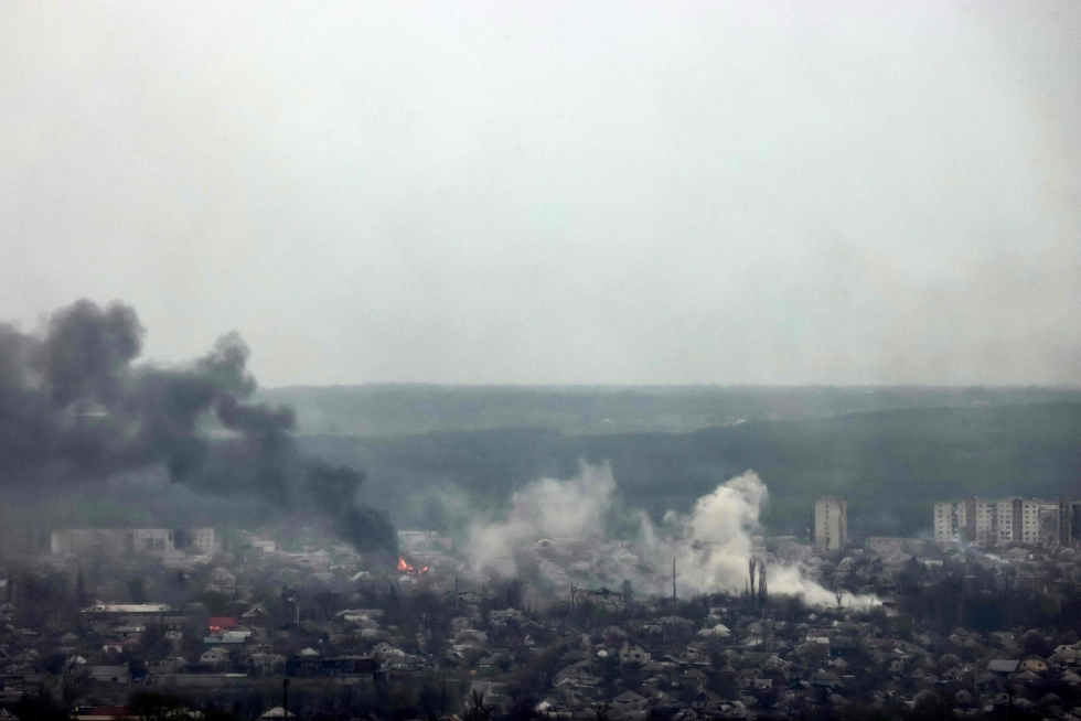 Venäjä aloitti hyökkäyssodan Ukrainaan helmikuun lopulla. LEHTIKUVA/AFP