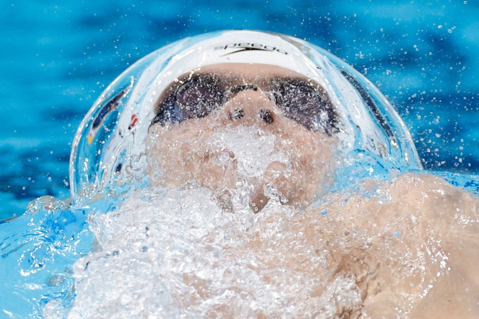 Fina on antanut yhdeksän kuukauden kilpailukiellon uinnin venäläiselle olympiavoittajalle Jevgeni Ryloville. LEHTIKUVA/AFP