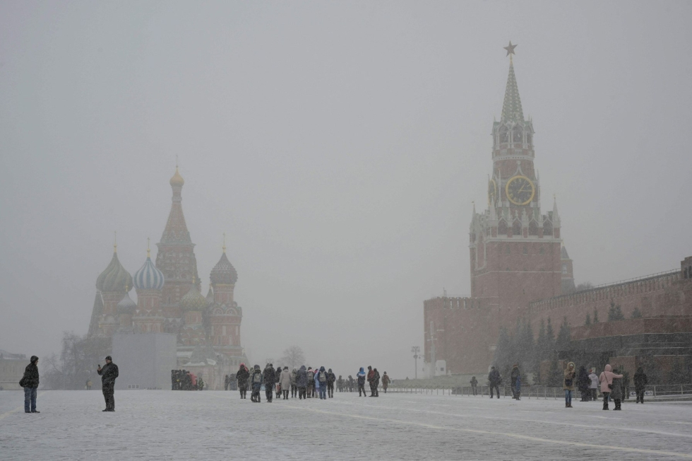 Viranomaiset ovat pormestarin mukaan hyväksyneet noin 38 miljoonan euron arvoisen ohjelman työllisyyden tukemiseksi Moskovassa. Lehtikuva/AFP