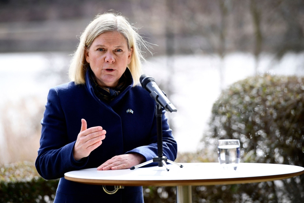 Ruotsin pääministeri Magdalena Andersson. Lehtikuva/AFP