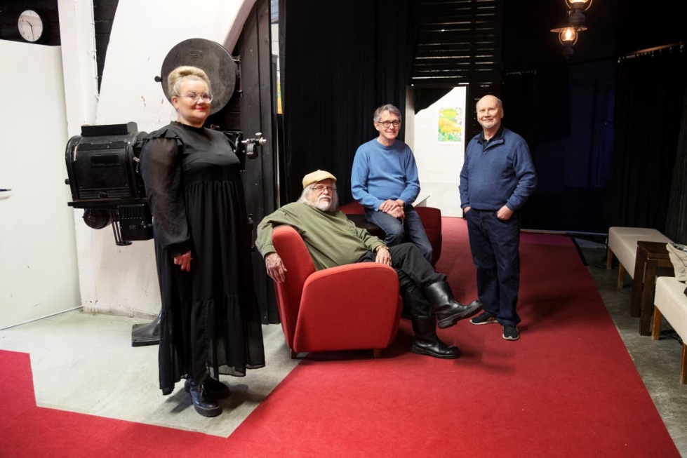 Reetta Haavisto, Heikki Turunen, Esko Alanen ja Paavo Joensalo ovat olleet tekemässä Tuomitut-oopperaa.
