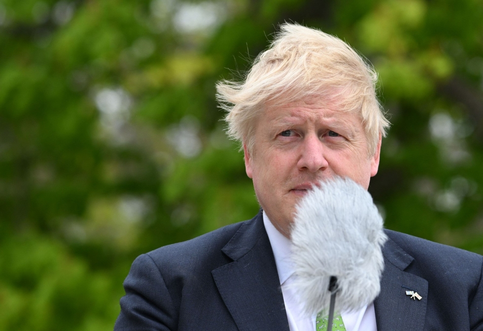 Koronarajoitusten rikkomisesta on aiemmin sakotettu muun muassa Britannian pääministeriä Boris Johnsonia. LEHTIKUVA/AFP