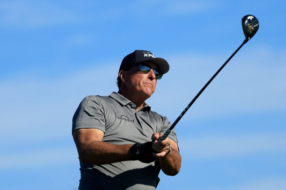 Värikkään Phil Mickelsonin elämäkerta julkaistaan kaksi päivää ennen PGA:n mestaruusturnauksen alkua. LEHTIKUVA/AFP