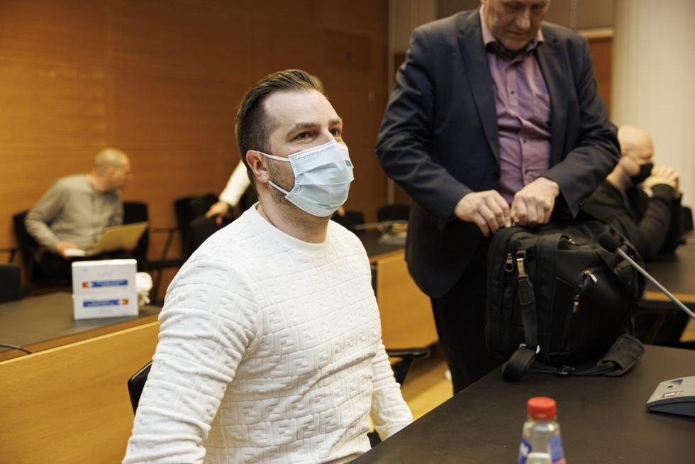 Helsingin käräjäoikeus on hylännyt Katiska-huumevyyhdistä tunnetun Niko Ranta-ahon syytteen oikeudenkäytössä kuultavan uhkaamisesta. Kuva on otettu 17. toukokuuta. LEHTIKUVA/STRINGER