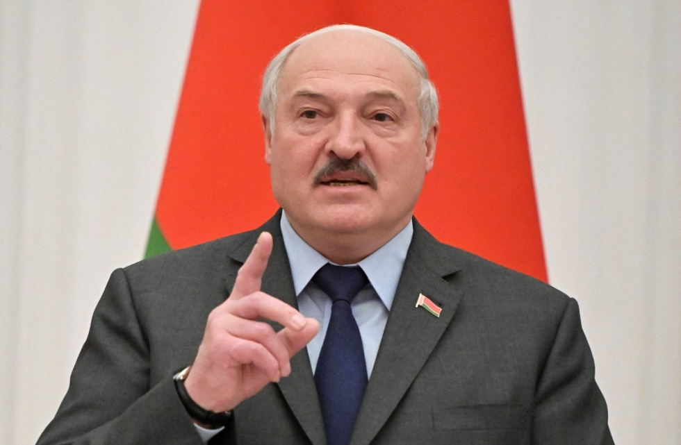 Aljaksandr Lukashenkan johtama Valko-Venäjä on Venäjän keskeinen liittolainen. Lehtikuva/AFP