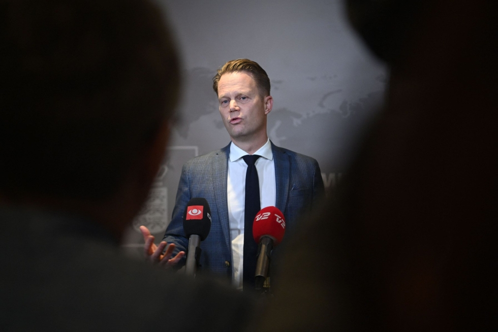 Tanskan ulkoministeri Jeppe Kofod on kutsunut Venäjän karkotuspäätöstä perusteettomaksi ja syvästi ongelmalliseksi. LEHTIKUVA/AFP 