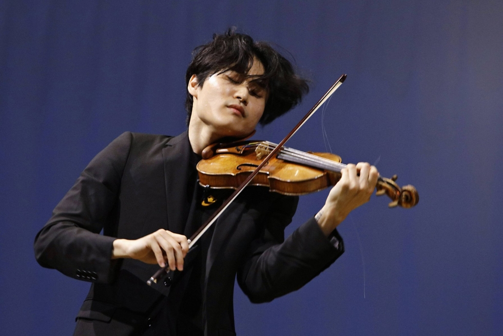 Jean Sibelius -viulukilpailun voittaja on eteläkorealainen Inmo Yang. LEHTIKUVA / Handout / Heikki Tuuli