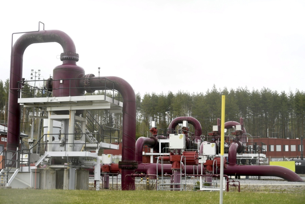 Suomalainen Gasum on kieltäytynyt uusien tilien perustamisesta ja ruplamaksuista. Kuvassa Gasumin kaasuasema Imatralla. LEHTIKUVA / VESA MOILANEN