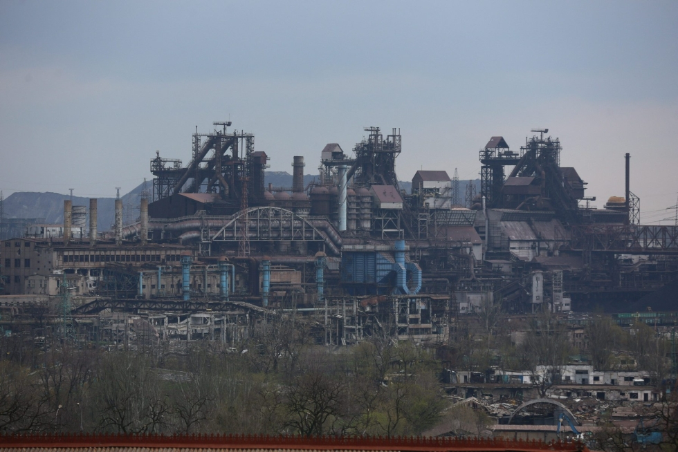 Siviilien evakuoinnit Azovstalin tehtaalta aloitettiin viikonloppuna. Lehtikuva/AFP