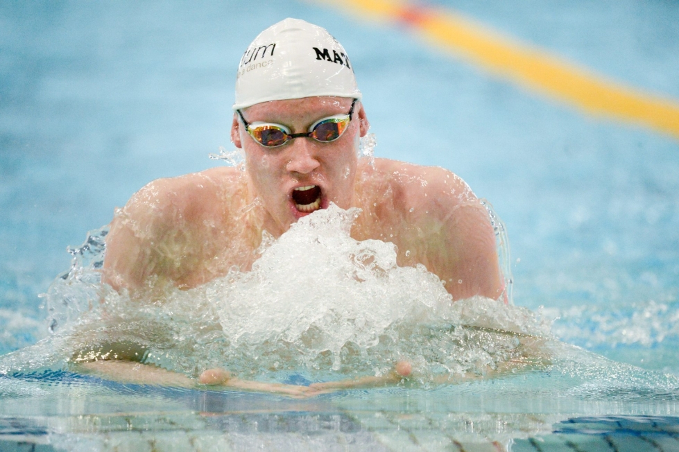 Matti Mattson on yksi MM-kilpailuihin lähtevistä uimareista. LEHTIKUVA / Mikko Stig