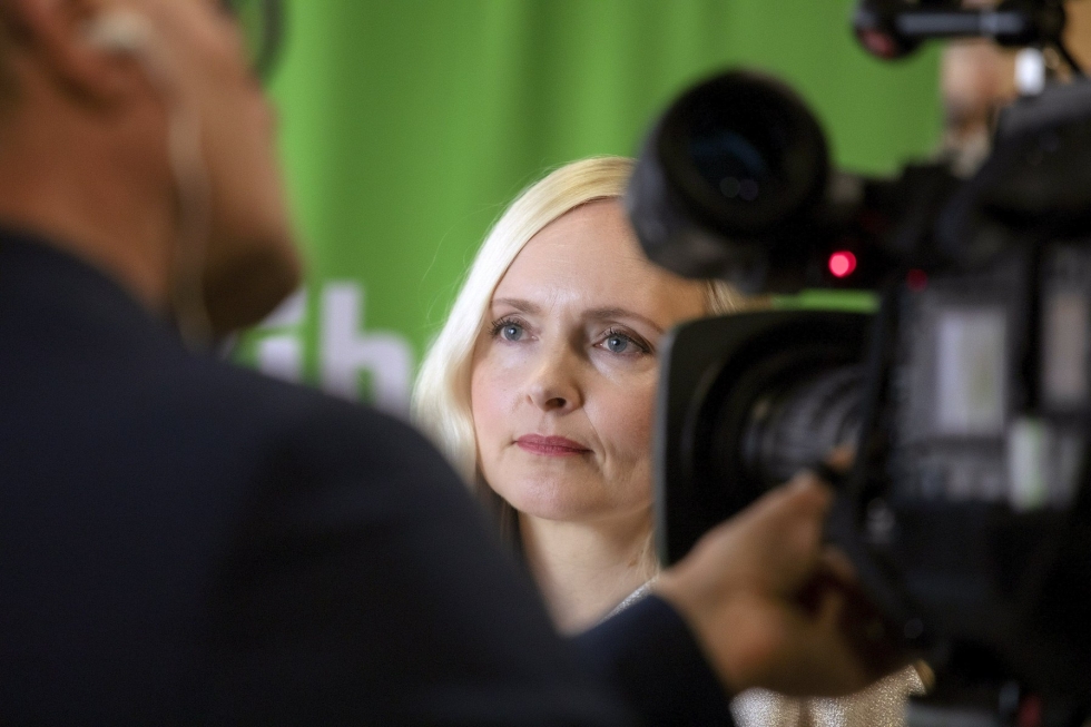 Ohisalo yrittää saada vihreiden kannatuksen nousuun ennen ensi vuoden eduskuntavaaleja. Lehtikuva / Lari Lievonen