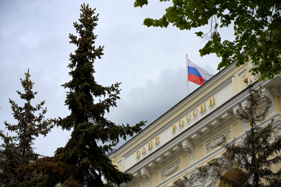 Venäjän keskuspankin mukaan maan talous elpyy talouspakotteista odotettua vikkelämmin. LEHTIKUVA/AFP