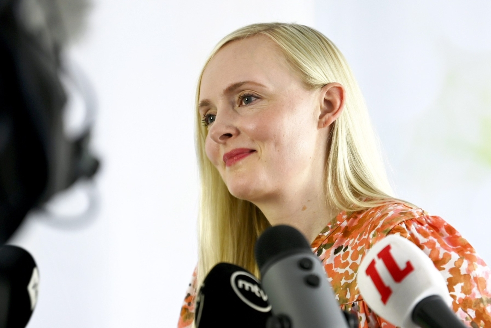 Vihreiden Maria Ohisalo siirtyy ympäristö- ja ilmastoministeriksi. LEHTIKUVA / Emmi Korhonen