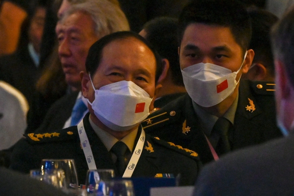 Kiinan puolustusministeri Wei Fenghe perjantaina. LEHTIKUVA/AFP
