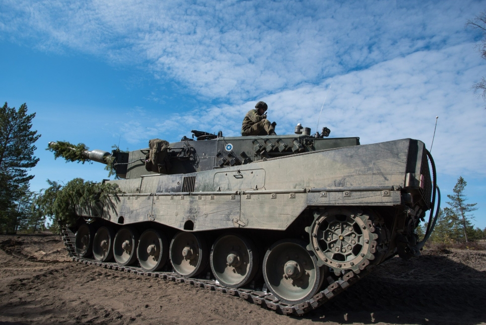 Espanja on suunnitellut toimittavansa saksalaisvalmisteisia Leopard 2-panssarivaunuja Ukrainaan. LEHTIKUVA / Elias Lahtinen
