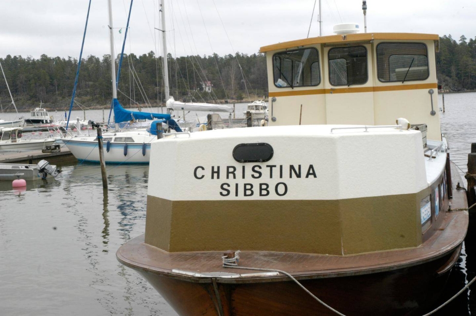 Kauppalaiva Christina on liikennöinyt vuodesta 1972 lähtien. 