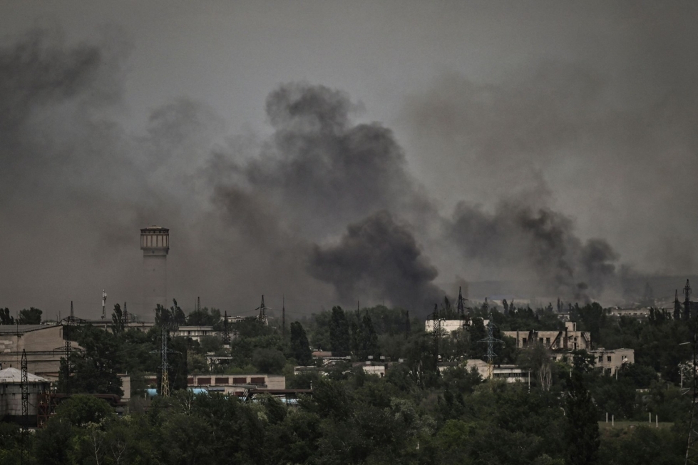 Donbassin alueella on käyty viime viikkoina rajuja taisteluita. Lehtikuva/AFP