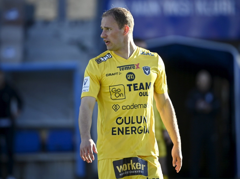 Niklas Jokelainen teki kaksi maalia ja kolmaskin oli lähellä, kun AC Oulu kaatoi Ilveksen vieraskentällä. Arkistokuva. LEHTIKUVA / Markku Ulander