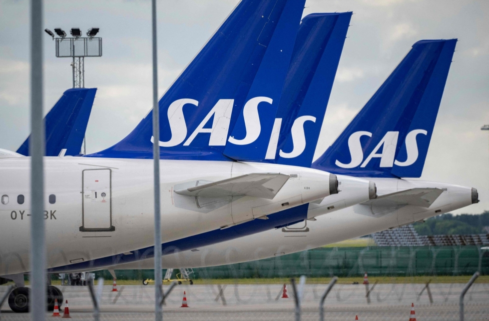 Lentoyhtiö SAS:n lentäjälakossa alkoi maanantaina toinen viikko, mutta kiistassa ei näkynyt mitään merkkejä ratkaisusta. LEHTIKUVA/AFP