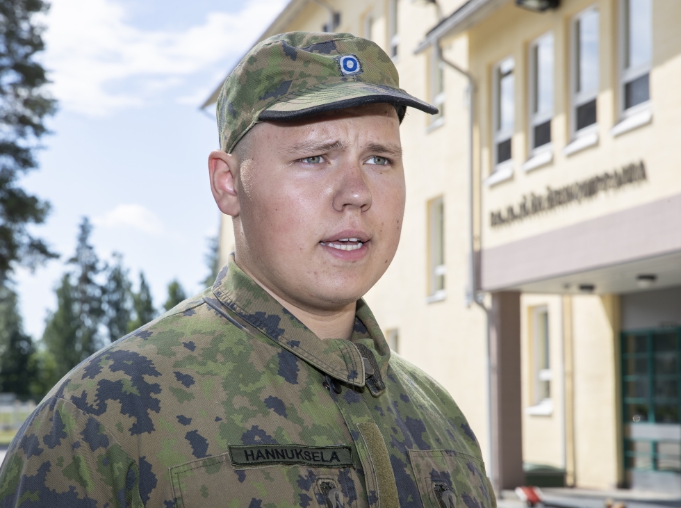 Alokas Samu Hannuksela, 19, haki varta vasten Onttolaan. "Halusin aloittaa palveluksen niin aikaisin kuin vain mahdollista", Hannuksela sanoo. 