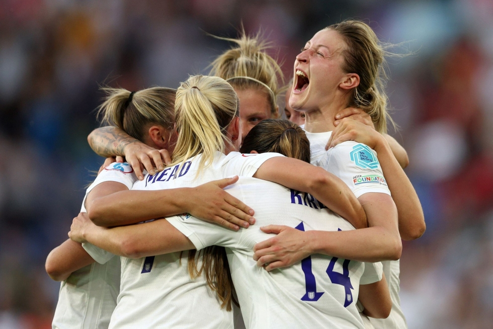 Englanti murskasi Norjan 8–0 maanantai-illan myöhäisottelussa. LEHTIKUVA/AFP