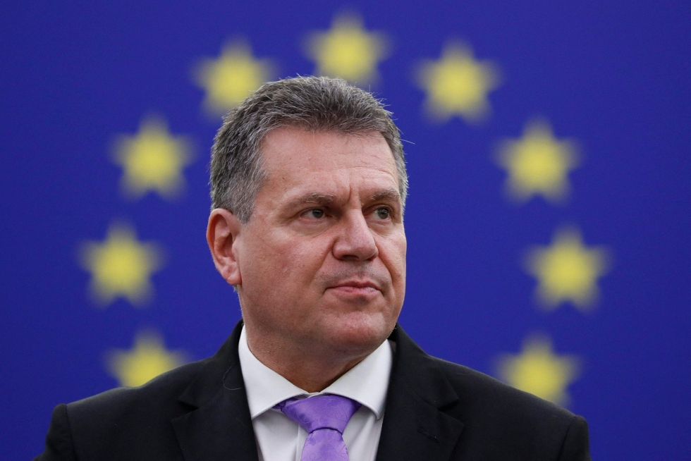 Slovakialainen EU-komissaari Maros Sefcovic. Arkistokuva. LEHTIKUVA/AFP