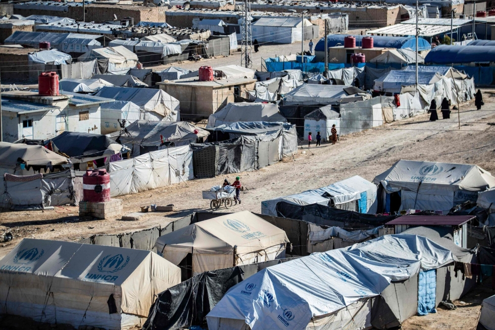 Syyrian al-Holin leirillä on edelleen kymmenkunta suomalaista, joista suurin osa on lapsia. LEHTIKUVA/AFP