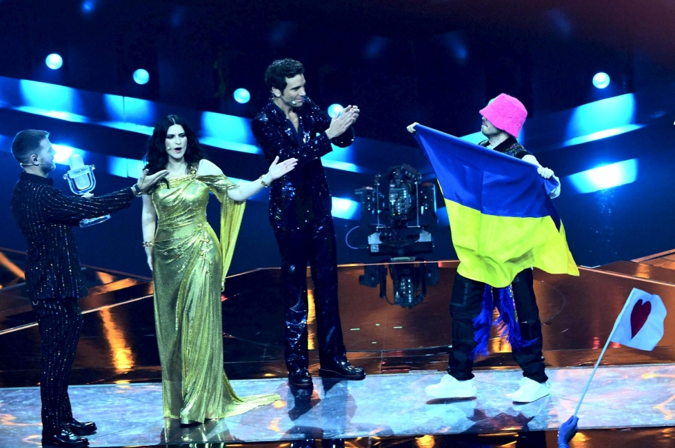 Euroviisut järjestetään ensi vuonna Britanniassa Ukrainan sijaan, viisujen isäntäkaupunkia ei vielä kerrottu. LEHTIKUVA/AFP