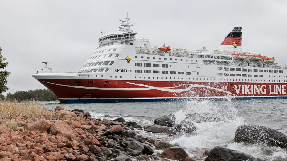 Viking Line myy vuodesta 1988 liikennöineen Amorella-laivansa Corsica Ferries -yhtiölle. LEHTIKUVA/NICLAS NORDLUND 