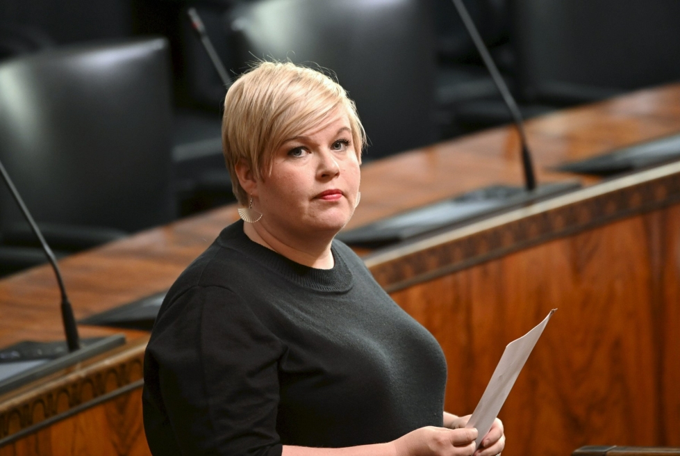 Valtiovarainministeri Annika Saarikko on esitellyt ministeriönsä budjettiehdotuksen. Arkistokuva. LEHTIKUVA / Markku Ulander