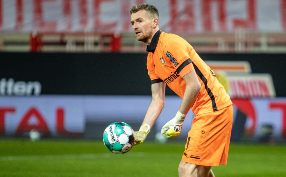 Lukas Hradeckyn Leverkusen pelaa Mestarien liigaa tällä kaudella. LEHTIKUVA/AFP