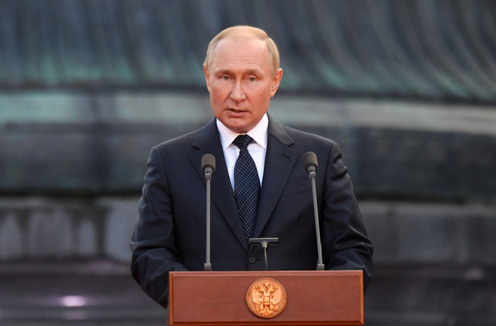 Putin ilmoitti eilen osittaisesta liikekannallepanosta. LEHTIKUVA/AFP