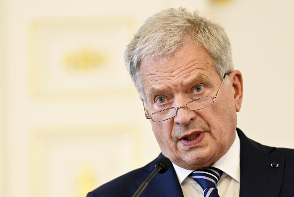 Presidentti Sauli Niinistö arvioi, ettei Venäjän osittaisella liikekannallepanolla ole välittömiä vaikutuksia Suomelle. LEHTIKUVA / Vesa Moilanen