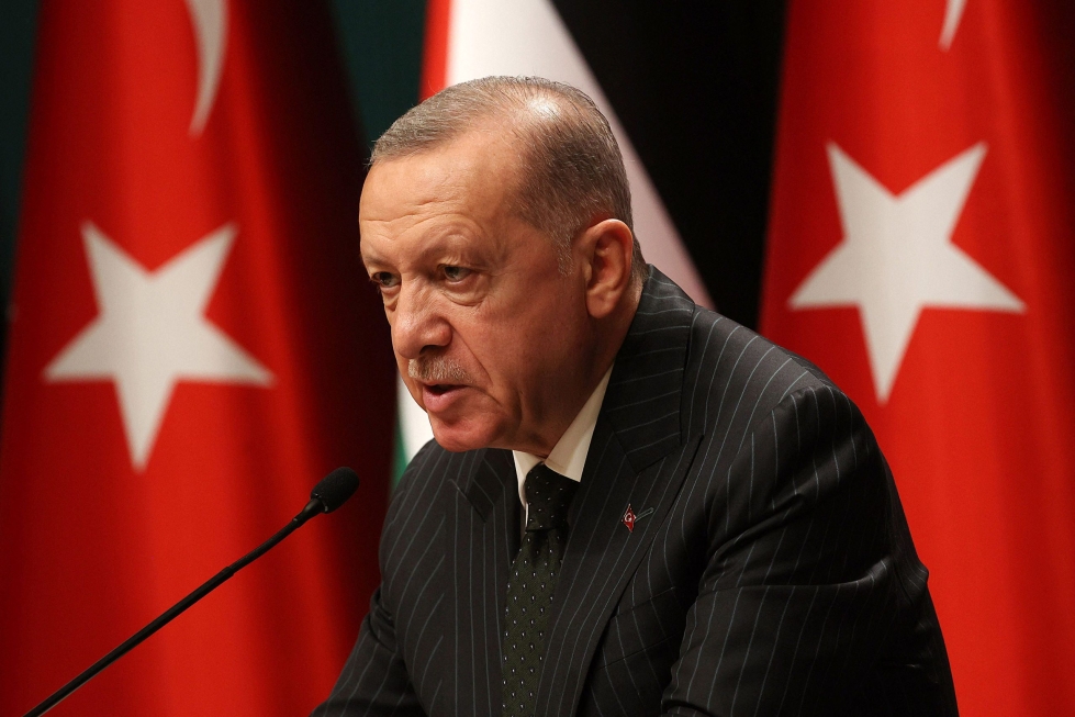 Turkin presidentti Recep Tayyip Erdogan on sanonut valmistelevansa noin miljoonan  syyrialaisen pakolaisen lähettämistä takaisin vapaaehtoispohjalta. LEHTIKUVA/AFP