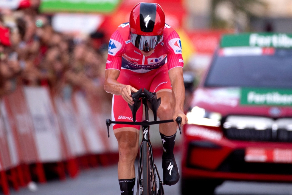 Jos Evenepoel voittaa Vueltan, kyseessä on hänen ensimmäinen grand tourin eli Ranskan, Italian tai Espanjan ympäriajon kokonaisvoittonsa.  LEHTIKUVA / AFP