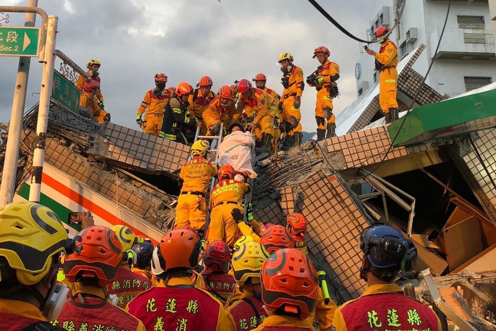 Taiwanin kaakkoisrannikolla on tapahtunut voimakas maanjäristys. LEHTIKUVA/AFP