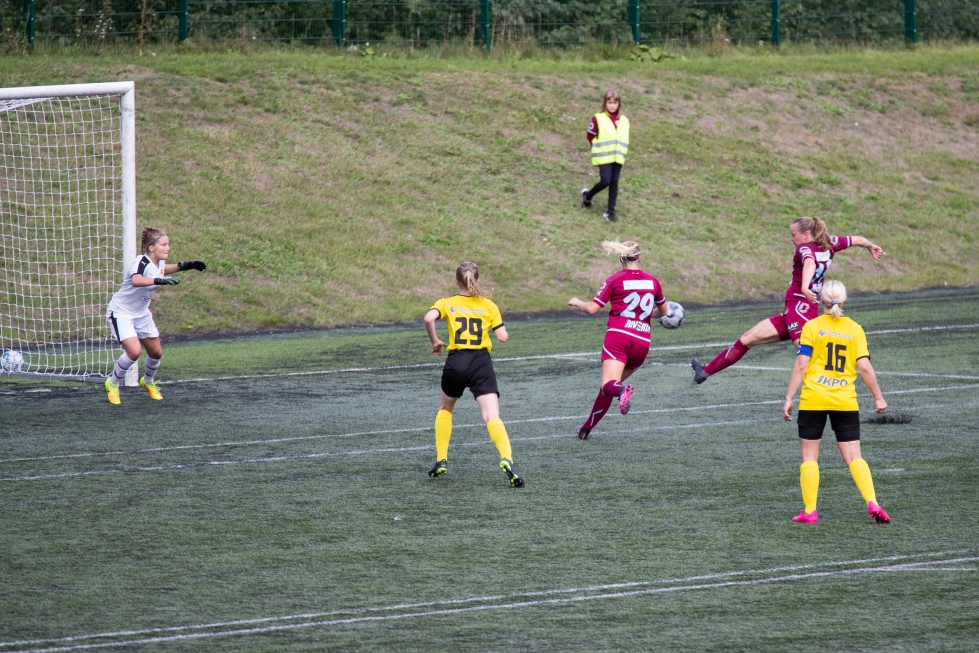 FC Hertan taival on ollut vaikea tällä kaudella naisten Kakkosessa. Kuva viime kaudelta.