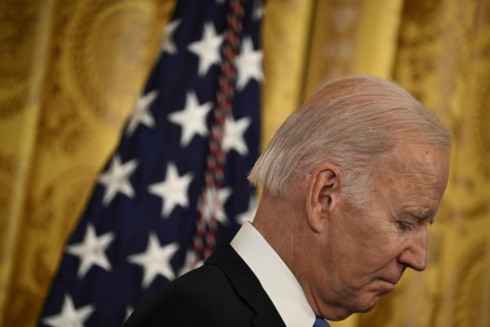 Yhdysvaltain presidentti Joe Biden tuomitsi Venäjän toiminnan petollisena. LEHTIKUVA/AFP