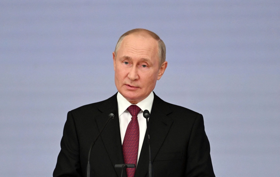 Venäjän presidentti Vladimir Putin kertoi keskiviikkona määränneensä Venäjälle "osittaisen" liikekannallepanon. Arkistokuva on Venäjän valtiollisen uutistoimiston Sputnikin välittämä. LEHTIKUVA / AFP