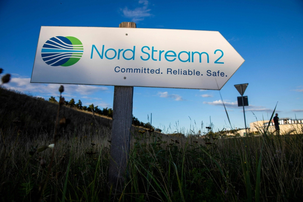 Nord Stream- hanketta koskeva kriittinen maininta poistui Suomen tilaaman, mm. energiaa ja huoltovarmuutta koskevan turkimushankkeen loppuraportista.  LEHTIKUVA/AFP