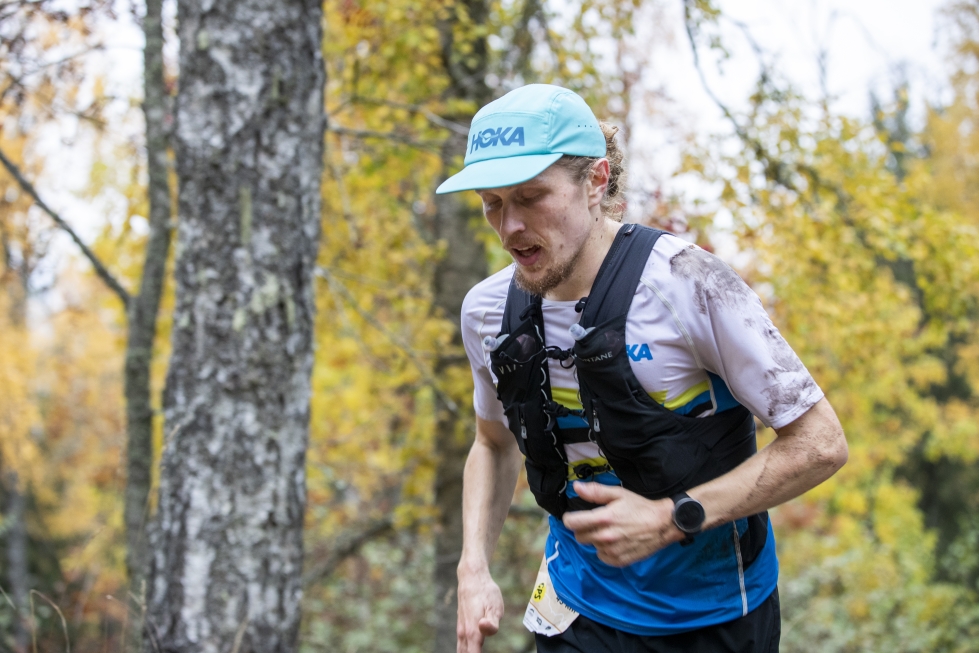 Juho Ylinen voitti toistamiseen Vaarojen maratonin päämatkan Kolilla. Kuvassa Ylinen viime vuoden kilpailussa.
