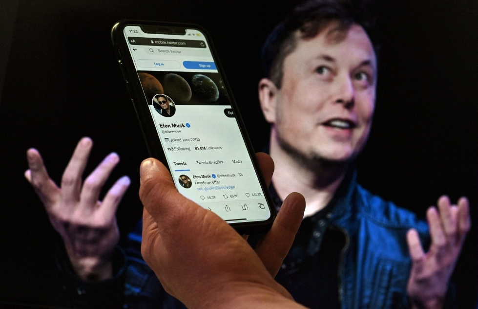 Jos kauppa ei olisi toteutunut ajoissa, Elon Muskin ja Twitterin kiistan käsittely olisi jatkunut oikeudessa. Arkistokuva. LEHTIKUVA / AFP