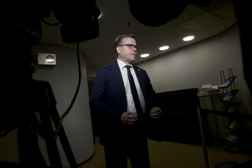 Orpon mielestä Marinin haastattelu Ykkösaamussa kertoo siitä, että pääministerin tilannekuva Suomen taloudesta on puutteellinen ja johtopäätöksiltään väärä. LEHTIKUVA / MIKKO STIG