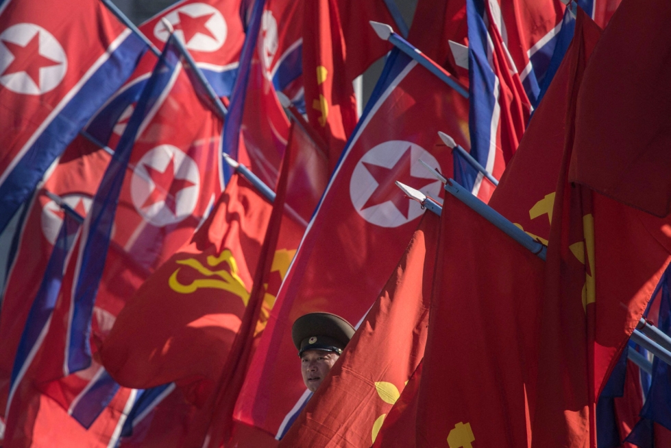 Pohjois-Korean puolustusministeriön edustajan mukaan maa pitää Yhdysvaltojen lausuntoa asetoimituksista "vihamielisenä yrityksenä tahrata Pohjois-Korean maine kansainvälisesti". LEHTIKUVA/AFP