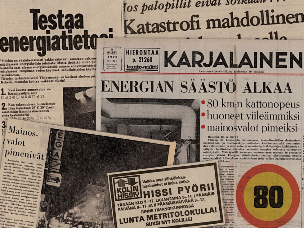 Leikkeitä 1970-luvulta Karjalaisen Kaiku-arkistosta.
