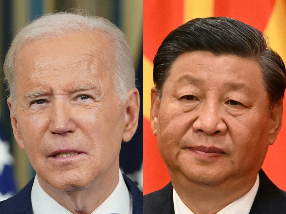Yhdysvaltojen presidentti Joe Biden ja Kiinan presidentti Xi Jinping tapaavat G20-talouskokouksen yhteydessä Indonesiassa maanantaina. LEHTIKUVA / AFP