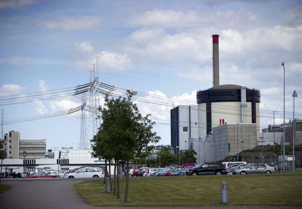 Ruotsilla on normaalioloissa kaikkiaan kuusi ydinreaktoria, kolme Forsmarkissa, kaksi Ringhalsissa (kuvassa) ja yksi Oskarshamnissa. LEHTIKUVA/AFP