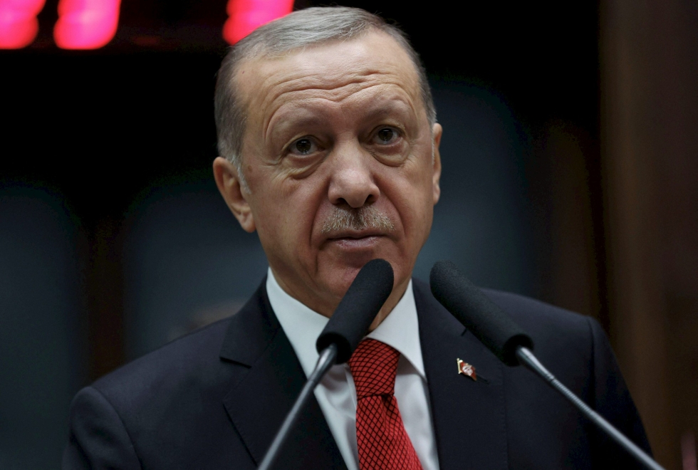 Turkin presidentti Recep Tayyip Erdogan Ankarassa 2. marraskuuta. LEHTIKUVA/AFP