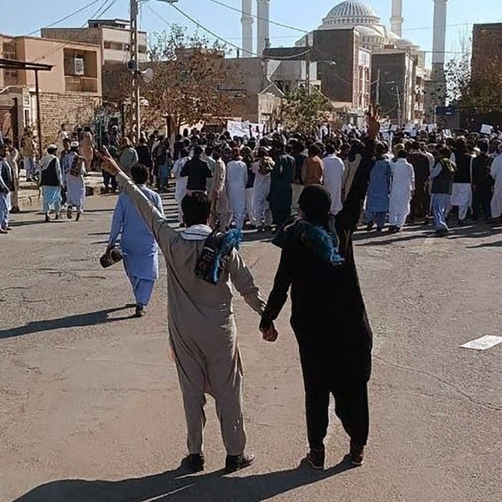 Protestit hallitusta vastaan ovat jatkuneet Iranissa jo lähes kaksi kuukautta. Kuva Zahedanin kaupungista maan itäosasta.
LEHTIKUVA /AFP